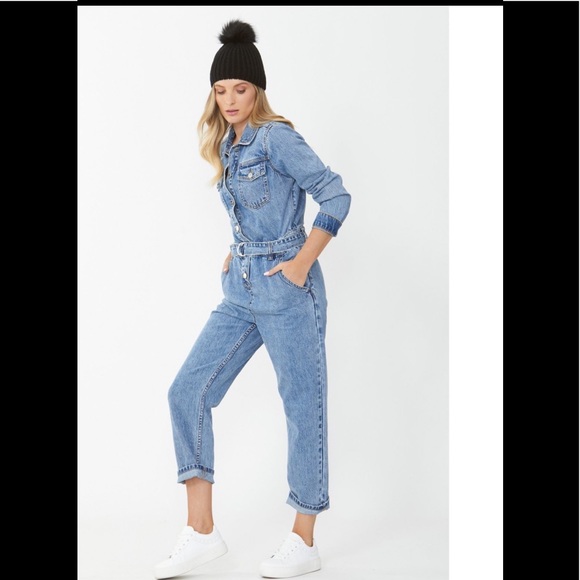 Decjuba Denim Boiler Suit Size 4 As New 